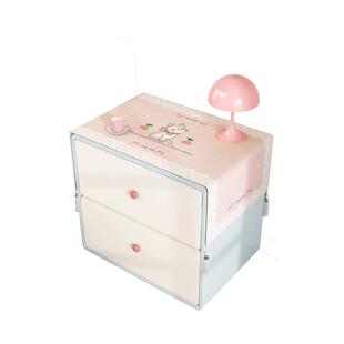 公主风卧室床头柜盖布家用洗衣机冰箱顶防尘盖巾微波炉长方形盖垫