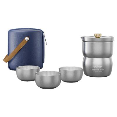 金灶纯钛旅行茶具套装户外便携式
