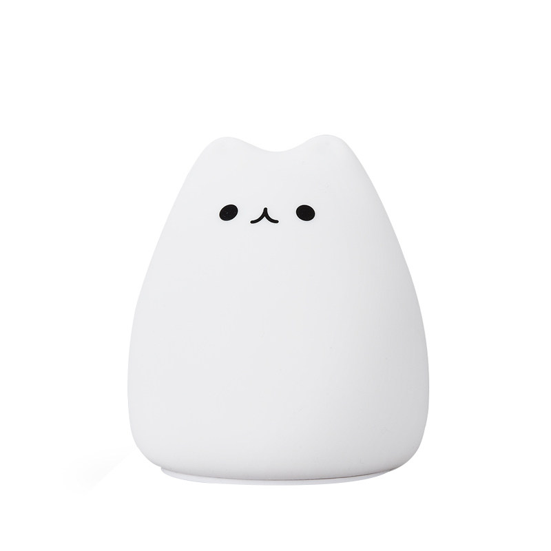 可爱小萌猫拍拍硅胶小夜灯小夜灯