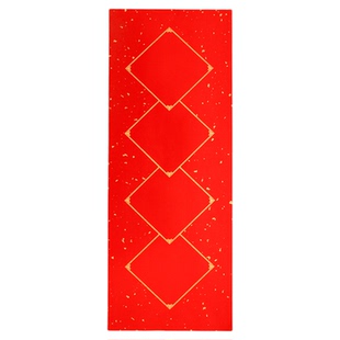 梅林笔庄四言挥春宠物专用蜡染对联手写空白春联纸万年红宣纸半生熟红纸小张马年新款洒金不褪色迷你对联珲春