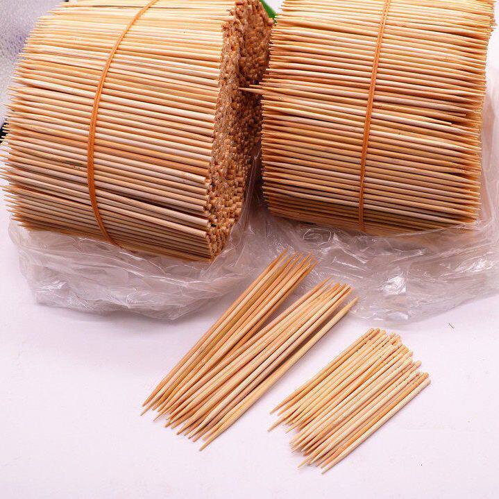 2.5加粗10cm加长牙签水果签竹签竹子小吃水果签叉竹签包邮鸡排签