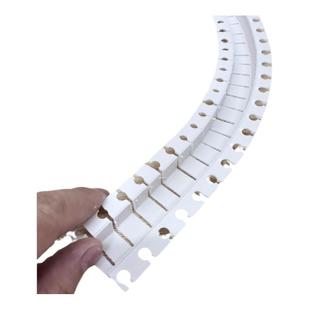 左右可弯几字条U型条天花吊顶工艺槽上下可弯分隔条pvc装饰凹槽条