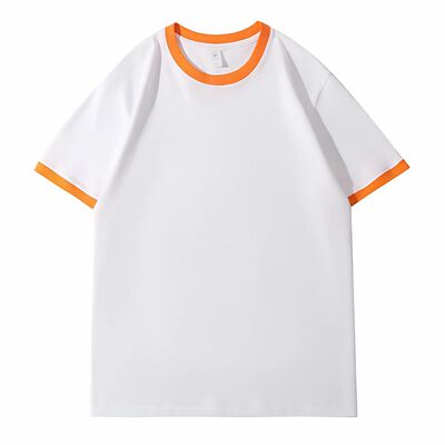 重磅纯棉短袖T恤DIY定制印LOGO