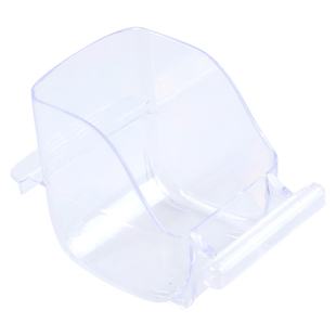 鸟用防溅防撒食盒透明喂食器喂鸟器食槽玄凤虎皮牡丹鸟笼用品配件