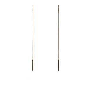 纯银镀14k金韩国简约耳链女气质长款流苏耳线新款耳饰防过敏耳环