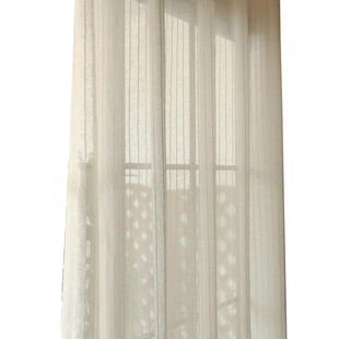 北欧风格窗帘窗纱 现代简约美式棉麻纱帘 成品阳台纱遮光沙帘卜树