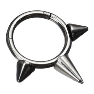 Shinma 铆钉尖锥卡扣式鼻中隔鼻环耳环耳骨环欧美朋克穿刺饰品