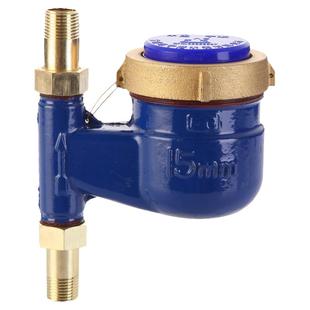 上进下出机械家用宁波冷热自来水竖装丝扣立式水表出租房下进上出