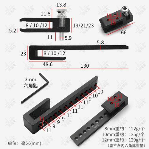 淋浴房浴室移门锁玻璃门锁屏风隔断门扣双门推拉门锁免开孔限位扣