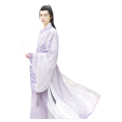 如梦霓裳原创汉服圆领袍男装中国