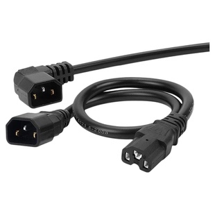 4平方电动车充电器延长线公母插头品字形充电器大功率转换线加粗