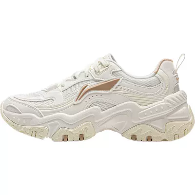 李宁红糖女复古厚底增高运动鞋