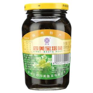 四美酱菜宝塔菜375g下饭菜瓶装中华老字号扬州特产酱菜地环螺丝菜