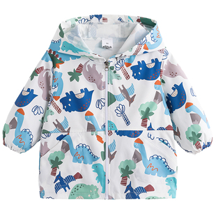 儿童羽绒服防水罩衣长袖洋气小孩防脏防污棉服外套围衣宝宝吃饭衣