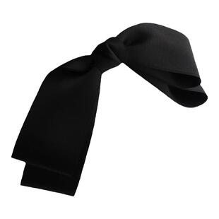 黑色大号蝴蝶结发夹夹双层布艺高级感后脑勺鸭嘴夹弹簧夹头饰发饰