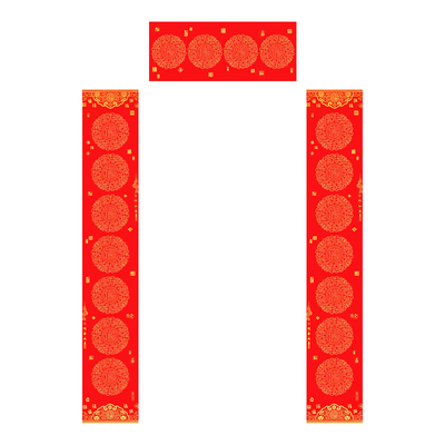 2026年新款马年万年红铜版纸对联