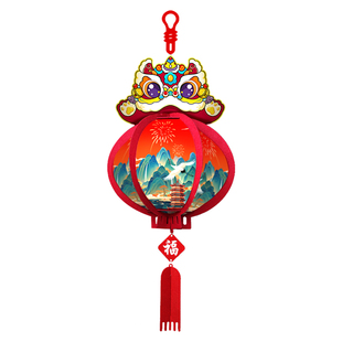 新年装饰用品灯笼挂件门店室内大厅过道吊顶氛围布置过年春节宫灯