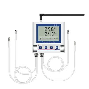 4G多路温湿度记录仪大棚养殖冷库高低温WIFI手机远程监测计报警器