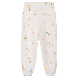 【天丝】丽婴房5A儿童家居裤男童女童睡裤新品夏季宽松舒适长裤