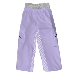 pomt2加绒保暖滑雪裤防水单双板自由式宽松滑雪裤纯色格子防风