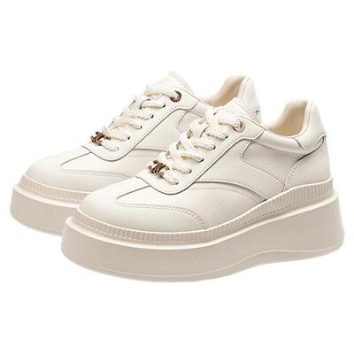 [赵昭仪同款]接吻猫[8cm太妃糖长腿鞋]红色厚底内增高德训运动鞋