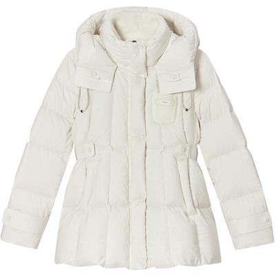 ToyzY保暖立领连帽收腰羽绒服女鸭绒2025冬季新款ZC35508510