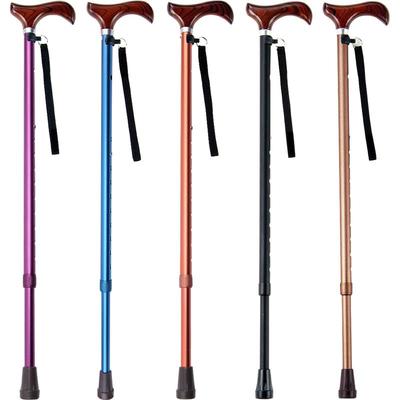 日本伸缩轻便骨折防滑木头拐杖
