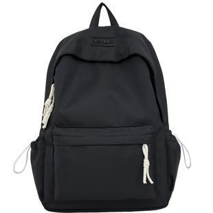 ins旅游双肩包大容量双肩多功能包上学百搭初中女生书包简约纯色