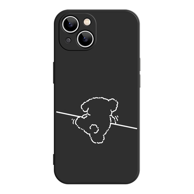 小狗偷瞄iPhone17promax苹果16新款14小米15华为mate60适用pura70红米K80至尊版opporeno13荣耀400情侣手机壳