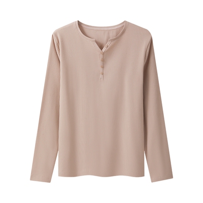 三枪女士打底衫纤条罗纹气质显瘦