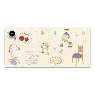 V-SION休闲娱乐2024新款加热鼠标垫超大发热暖桌垫办公室垫子桌面电脑键盘电热板暖手桌垫