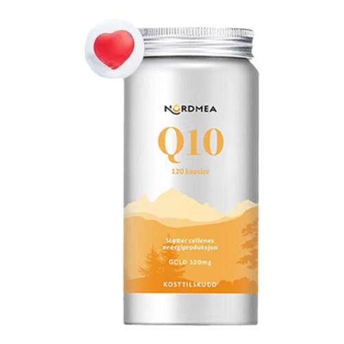 Nordmea挪美进口辅酶q10挪威供养心肌保健品呵护心脏120粒抵抗力