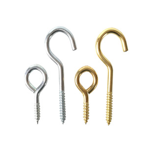 加长灯钩灯勾铁问号勾子带钩木自攻螺丝钉挂钩羊眼圈钩吊环铁钩子