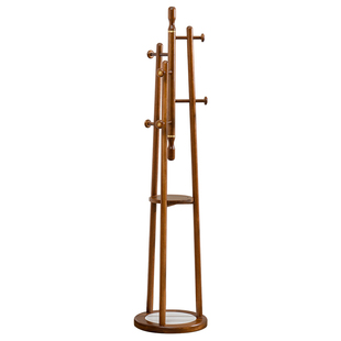 乌金木实木衣架卧室落地2025新款家用入户挂衣架衣帽架不占空间