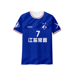 2026赛季江苏常晋队服球员版足球衣服速干短袖T恤衫男女球迷半袖
