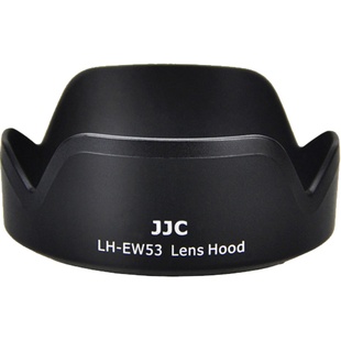 JJC 适用佳能EW-53遮光罩RF-S 18-45mm镜头EOS R10 R8 R50 M50 M5 M6 M6II微单EF-M 15-45mm镜头相机配件49mm