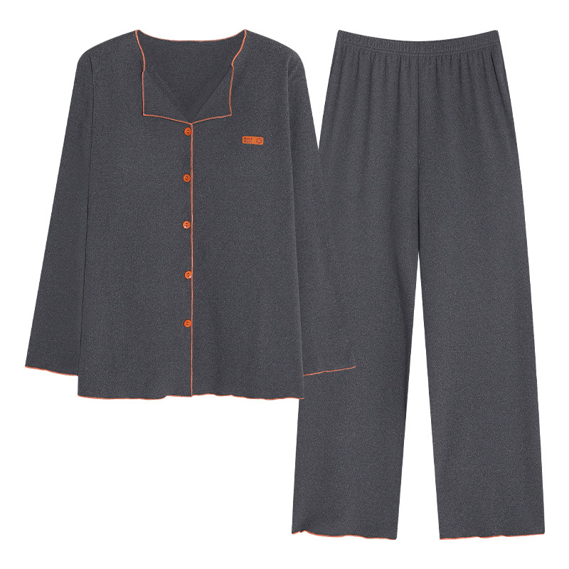 春秋冬季女士德绒加绒长袖家居服
