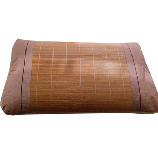 夏季竹枕套双面凉席竹席枕头套一对装冰丝藤席枕芯套单人枕巾席片