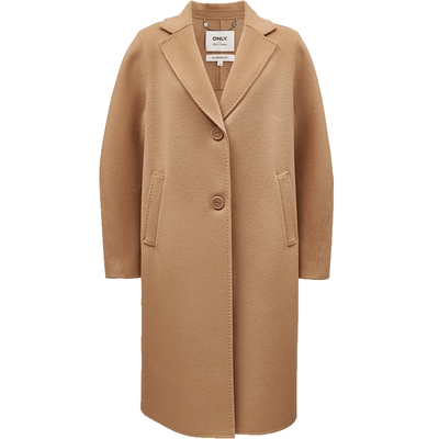 ONLY100%绵羊毛双面呢毛呢大衣