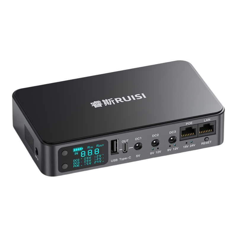 睿斯2A蓄电池路由器光猫UPS不间断电源移动宿舍12V锂电池充断电宝