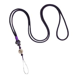 加噜新款手工编织转运平安长款手机挂绳牢固结实女手机绳可挂脖子国风手机链挂饰耐用防丢绳子吊坠通用挂件绳