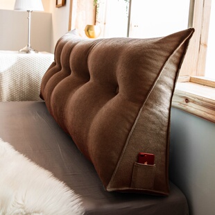 床头靠垫靠枕大靠背腰靠垫沙发靠榻榻米软O包宿舍卧室可拆洗懒