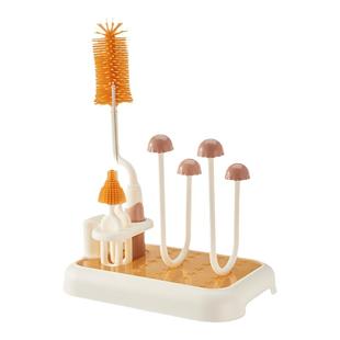 婧麒婴儿奶瓶沥水架晾干架子便携奶瓶刷置物架沥干宝宝水杯干燥架