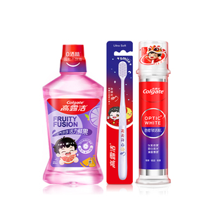 【孙颖莎同款】高露洁“鲨骑马”新年限定套组紫光色修美白家族