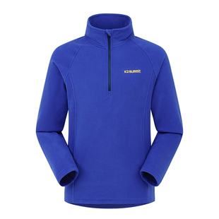 K2summit凯图巅峰新款男士抓绒衣拉链半开衫加厚御寒保暖衣秋冬款