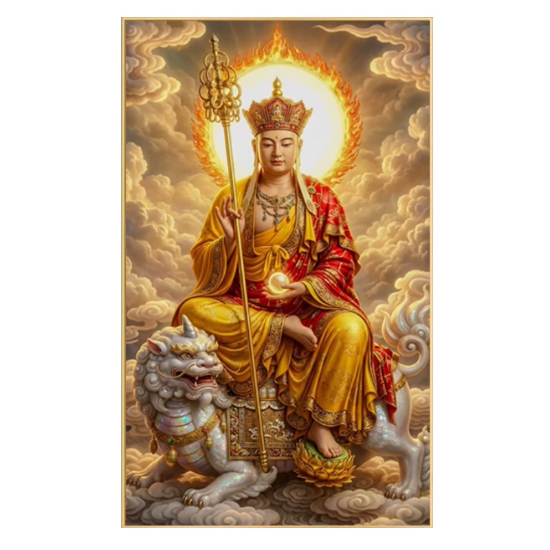 藏地王菩萨钻石画2026新款佛像手工diy粘贴点钻十字绣客厅砖石画