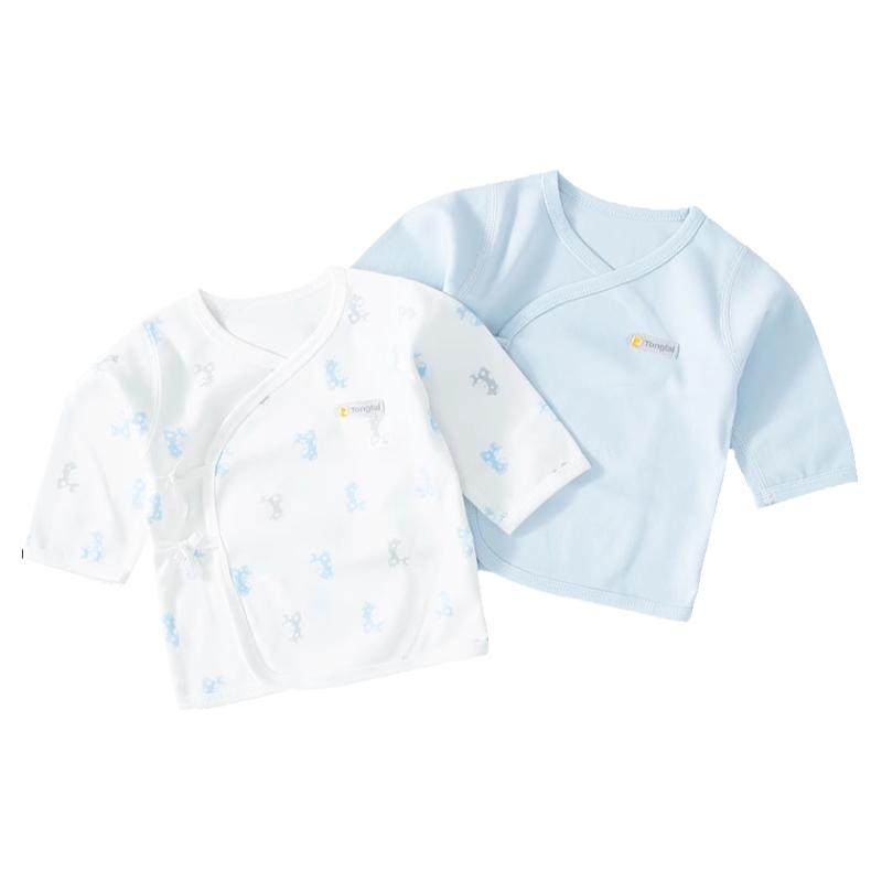 童泰新生婴儿儿衣服春夏季纯棉无骨护肚上衣初生儿宝宝四季和尚服