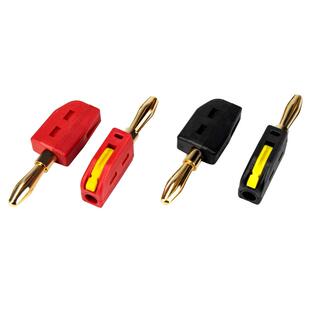 新型免焊快接4mm大电流32A香蕉插头镀金灯笼头电力测试仪器插头