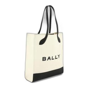 香港直邮BALLY巴利托特包女款经典通勤大容量徽标印花拼色帆布