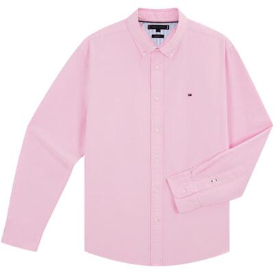 Tommy男装纯棉重磅牛津纺衬衫